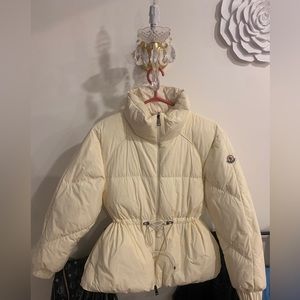Womens Moncler Winter Coat with Adjustable Lace